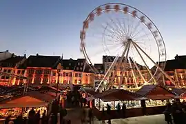 Le marché de Noël, place de la Réunion.