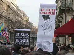 Manifestants dans le 3e arrondissement