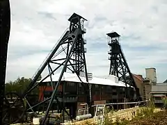 Châssis à molette du Bois du Cazier à Marcinelle.