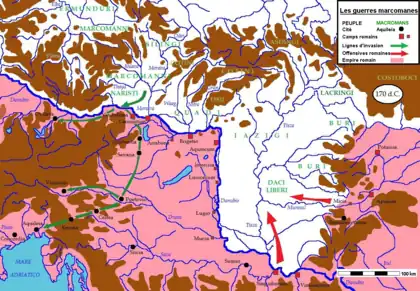 Carte montrant les frontières entre deux entités.