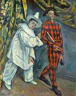 Paul Cézanne  Pierrot et Arlequin  Musée des Beaux-Arts Pouchkine.