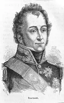 Portrait du comte de Bourmont, commandant l'Armée royale du Maine en 1799