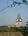 Le clocher de l'église Saint-Christophe.