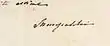 Signature de Ferdinando Marescalchi