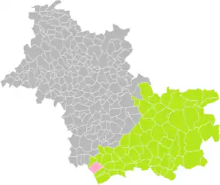 Mareuil-sur-Cher dans l'arrondissement de Romorantin-Lanthenay en 2016.