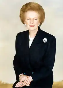 Margaret Thatcher, première femme Première ministre en Europe ( Royaume-Uni ; 1979).
