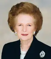 Margaret Thatcher, chimiste, avocate et Première ministre britannique entre 1979 et 1990.