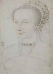 François Clouet, Marguerite d'Egmont, comtesse de Vaudémont  (1549-1554).