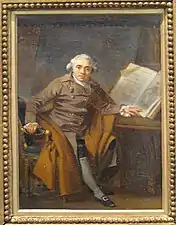 Portrait présumé de Jean-Jacques Lagrenée dit Portrait d'un homme dans un manteau croisé (vers 1787), Paris, musée Cognacq-Jay.