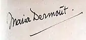 signature de Maria Dermoût