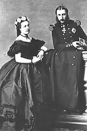 Le roi Léopold II et la reine des Belges.