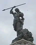 Statue de María Pita, sur la place du même nom, face à la mairie.