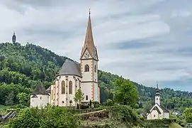 L'église de Saints « Primus und Felizian » à Maria Wörth. Photo mai 2019.