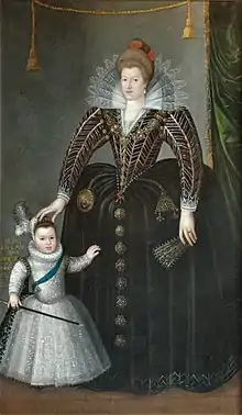 Charles Martin, Marie de Médicis avec son fils Louis XIII, 1603