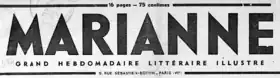Image illustrative de l’article Marianne (journal, 1932-1940)