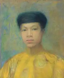 Portrait du prince vietnamien Vinh Thuy d'après une photo prise à Paris en 1926.