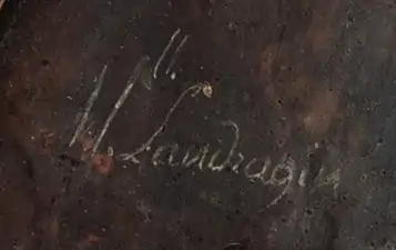 Signature, vers 1790-1793 : Mll Landragin