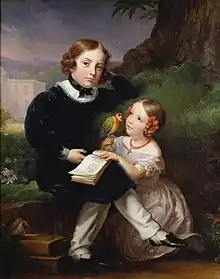 Portrait des enfants de Pierre-Jean David d'Angers, Salon de 1842, musée des Beaux-Arts d'Angers