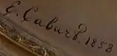 signature de Marie-Ernestine Cabart