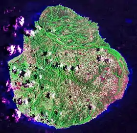 Image satellite de Marie-Galante.