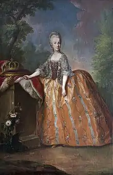 Portrait de Marie-Louis, grande-duchesse de Toscane, par Anton von Maron (atelier), ca 1770, Château de Versailles