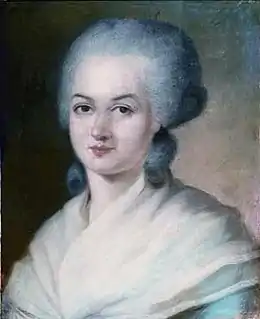Portrait de Marie Olympe de Gouges par Alexander Kucharsky.