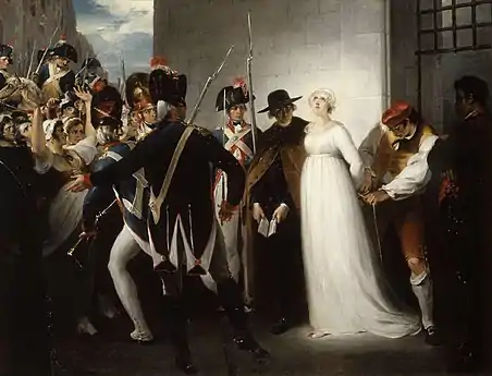 William Hamilton, Marie-Antoinette conduite à son exécution, le 16 octobre 1793 (1794).