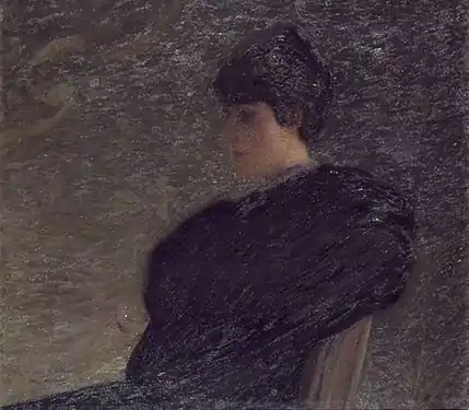 Henri Martin, Portrait de Marie Duhem, huile sur toile, musée de la Chartreuse de Douai.