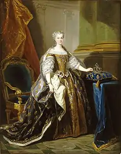La reine Marie Leszczynska par Jean-Baptiste Van Loo