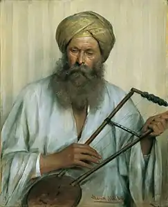 Oriental en caftan blanc et turban jaune (1884), musée du Belvédère.