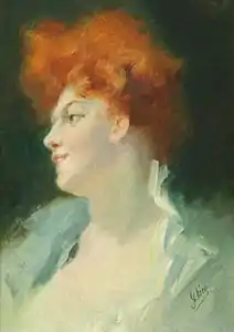 Marie Malvina Bléquette, future baronne Vitta, Évian, Palais Lumière.