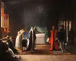Marie Stuart, reine d'Écosse, recevant sa sentence de mort que vient de ratifier le Parlement, 1808, Musée des Beaux-Arts, Lyon