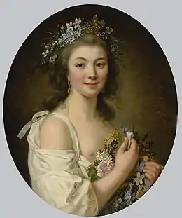 Portrait de Madame Genlis, 1781, localisation inconnue.