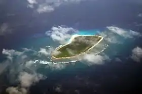 Vue aérienne de l'île Marie Louise.