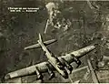 L'usine Focke-Wulf bombardée par l'aviation américaine durant la Deuxième Guerre Mondiale.
