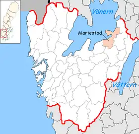 Localisation de Mariestad