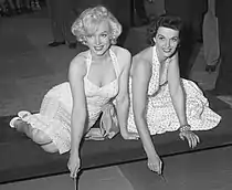 Marilyn Monroe et Jane Russell en 1953.