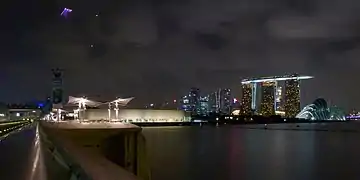 Marina Barrage vue de son extrémité est.