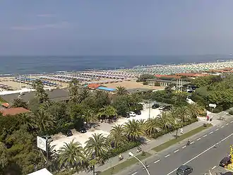 Images des plages de Marina di Pietrasanta