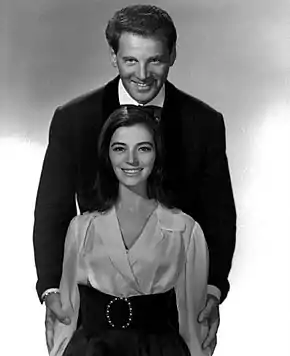 Marisa Pavan et Jean-Pierre Aumont, 1965.