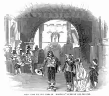 Scène de Maritana (1845) : le mariage de Don César et de Maritana