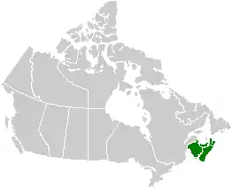 Les Provinces maritimes au Canada.