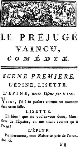 Image illustrative de l’article Le Préjugé vaincu