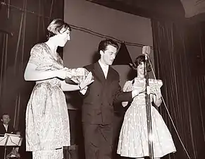 Avec Janez Klasinc et  Beti Jurković (sl) en 1960