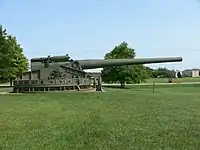 16 inch Coastal Defense Gun at the US Army Ordnance Museum