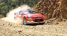 M.Märtin sur Peugeot 307 WRC au rallye de Chypre en 2005...;