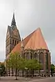 L'Église du Marché (de) de Hanovre, église-halle en brique en Basse-Saxe