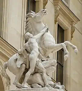 L'un des deux Chevaux de Marly, Louvre.