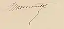 Signature de Antoine Marmontel