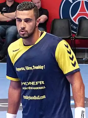 Marouane Chouiref sous le maillot de Tremblay-en-France en 2014.